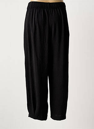 Pantalon large tissage popeline taille normale noir MAT. femme