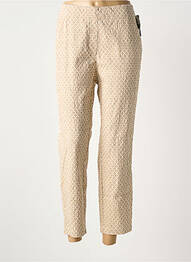 Pantalon 7/8 stretch taille normale beige ADELINA BY SCHEITER femme