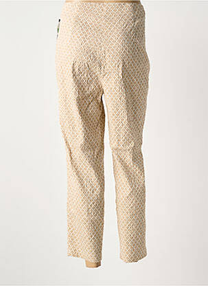 Pantalon 7/8 stretch taille normale beige ADELINA BY SCHEITER femme