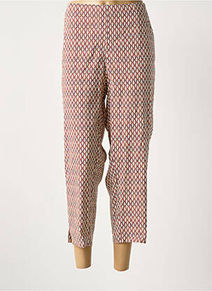 Pantalon 7/8 stretch taille normale beige ADELINA BY SCHEITER femme