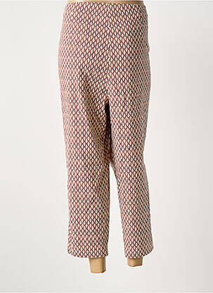 Pantalon 7/8 stretch taille normale beige ADELINA BY SCHEITER femme
