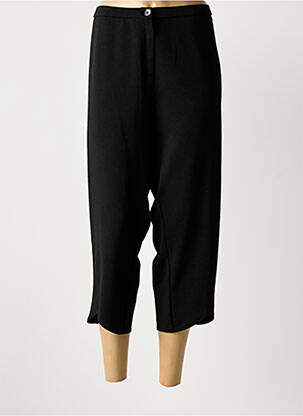 Pantacourt coupe droite taille normale noir GUY DUBOUIS femme