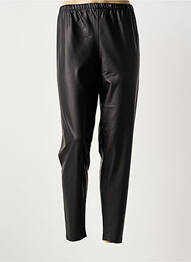 Legging tissage simili-cuir taille normale noir FRANCK ANNA femme
