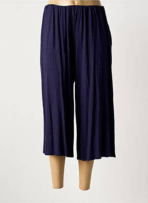Pantacourt stretch taille normale bleu MARIA VILLALOBOS femme