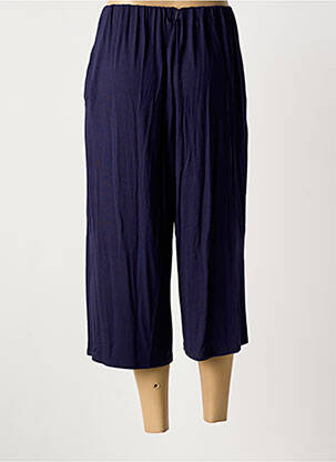 Pantacourt stretch taille normale bleu MARIA VILLALOBOS femme