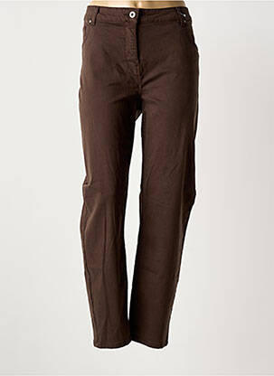 Pantalon droit marron BRANDTEX femme