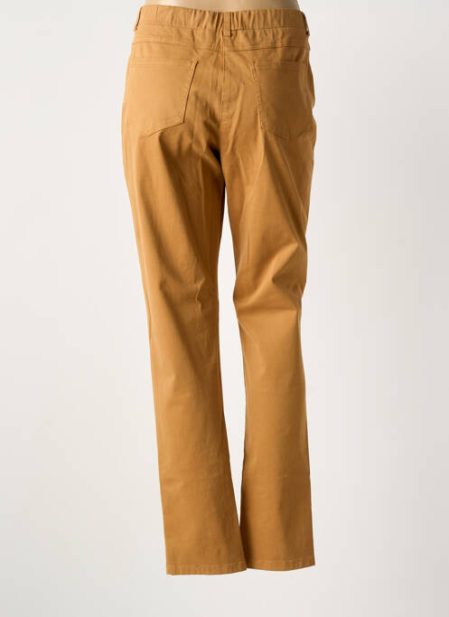 Pantalon droit stretch taille normale marron GUY DUBOUIS femme