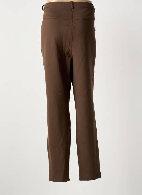 Pantalon droit stretch taille normale marron BRANDTEX femme