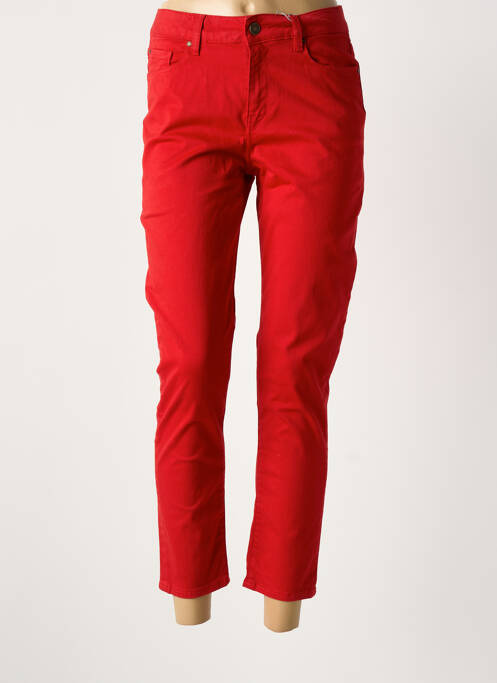 Pantalon 7/8 stretch taille normale rouge LEE COOPER femme