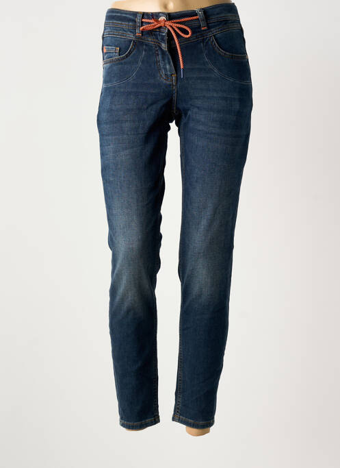 Jeans coupe slim stretch taille normale bleu CECIL femme