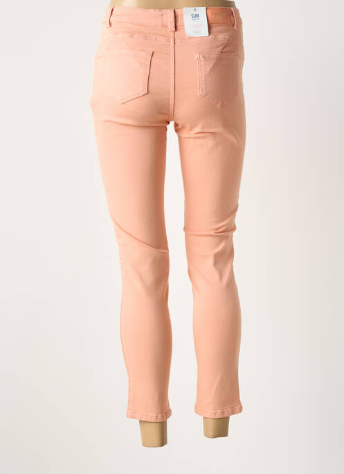 Pantalon 7/8 stretch taille normale orange C'EST BEAU LA VIE femme