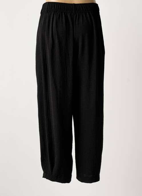 Pantalon large tissage popeline taille normale noir MAT. femme