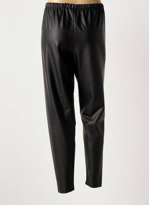 Legging tissage simili-cuir taille normale noir FRANCK ANNA femme