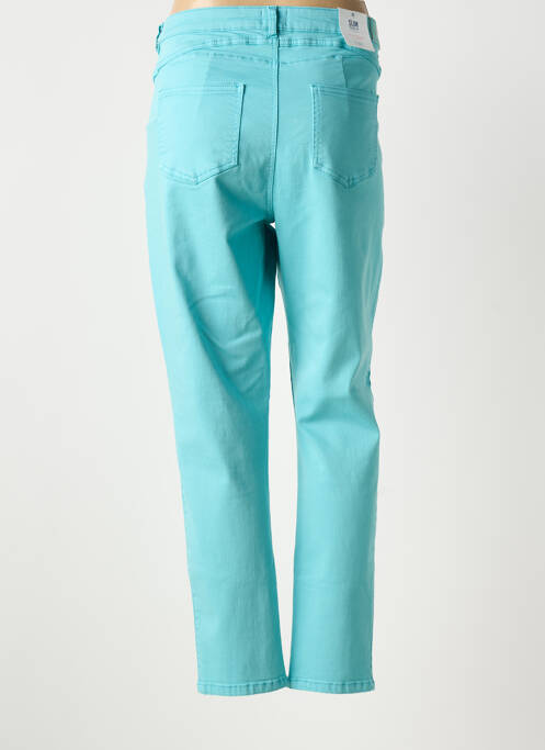 Pantalon droit bleu C'EST BEAU LA VIE femme
