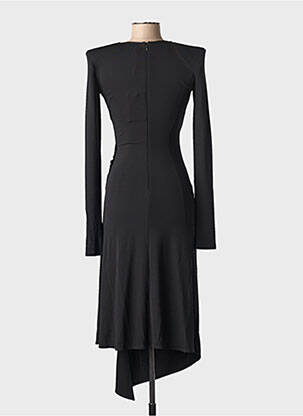 Robe mi-longue manches longues manches longues noir ELISABETTA FRANCHI femme