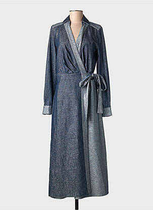 Robe longue manches longues manches longues bleu SPORTALM femme