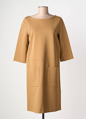 Robe courte manches 3/4 manches 3/4 marron MAX MARA femme