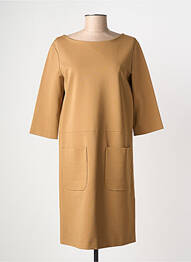 Robe courte manches 3/4 manches 3/4 marron MAX MARA femme