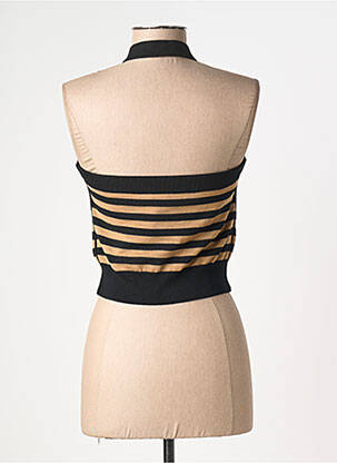 Top stretch sans manche noir ELISABETTA FRANCHI femme