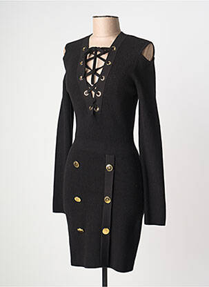 Robe courte manches longues manches longues noir ELISABETTA FRANCHI femme