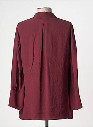 Chemisier tissage crêpe manches longues rouge ELISABETTA FRANCHI femme