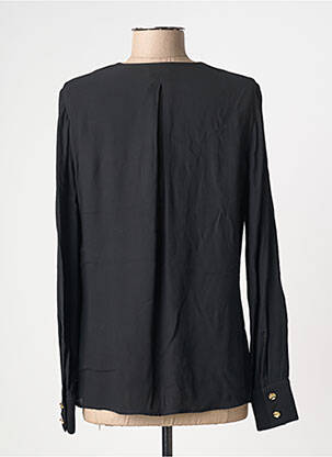 Blouse poignets boutonnés avec fente manches longues noir ELISABETTA FRANCHI femme