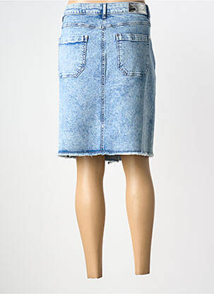 Jupe mi-longue stretch bleu 9010837157557 femme