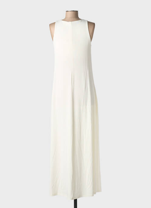 Robe longue tissage crêpe sans manche beige MAXMARA femme