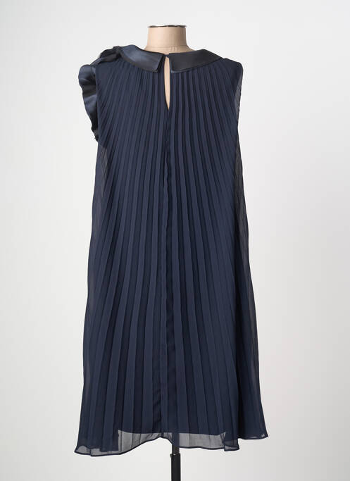 Robe mi-longue coupe fluide sans manche bleu JOSEPH RIBKOFF femme
