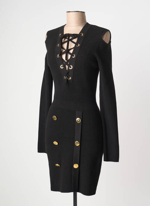 Robe courte manches longues manches longues noir ELISABETTA FRANCHI femme