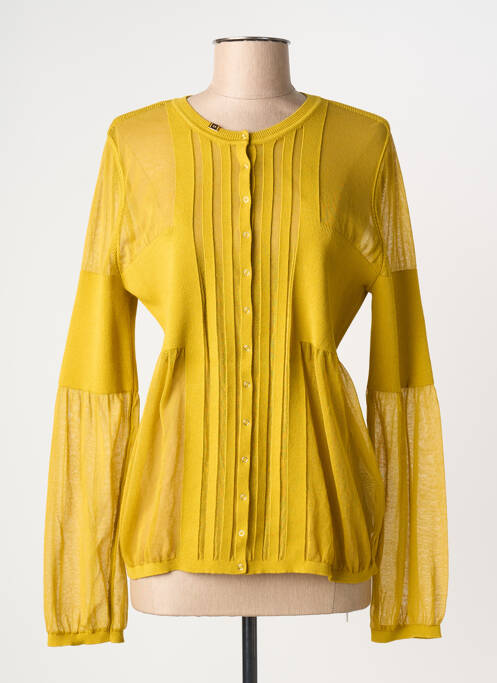 Gilet manches longues coupe cintrée vert ELISABETTA FRANCHI femme
