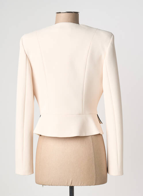 Veste chic tissage crêpe beige ELISABETTA FRANCHI femme