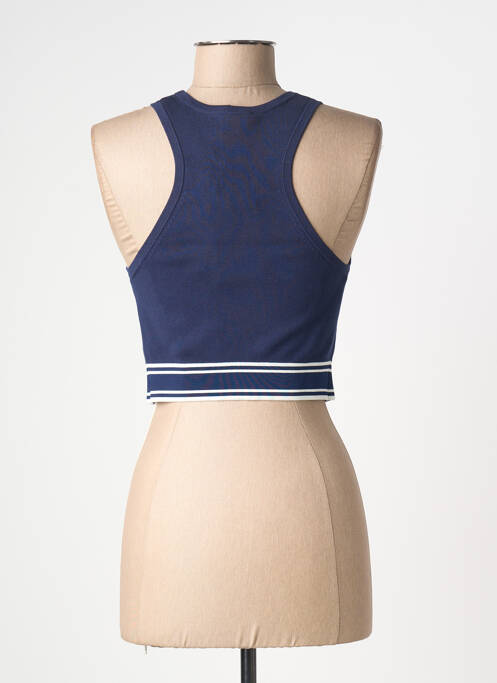 Top tissage jersey sans manche bleu ELISABETTA FRANCHI femme