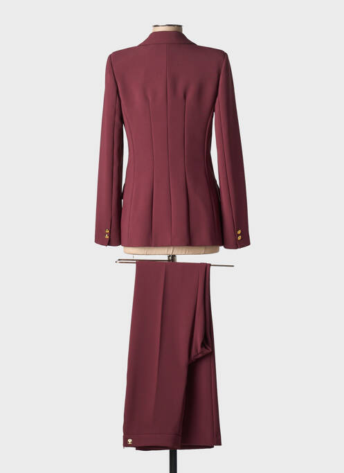 Ensemble pantalon fermeture boutonnée sur le devant rouge ELISABETTA FRANCHI femme