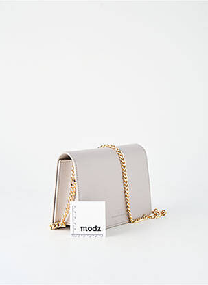 Sac cuir grainé forme rectangulaire gris ELISABETTA FRANCHI femme