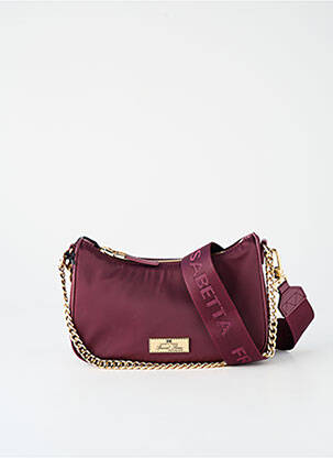 Sac coutures renforcées forme rectangulaire violet ELISABETTA FRANCHI femme