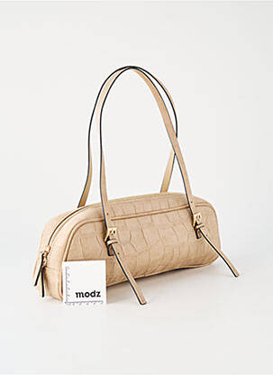 Sac poignée 2 anses de portée forme rectangulaire beige H&M femme