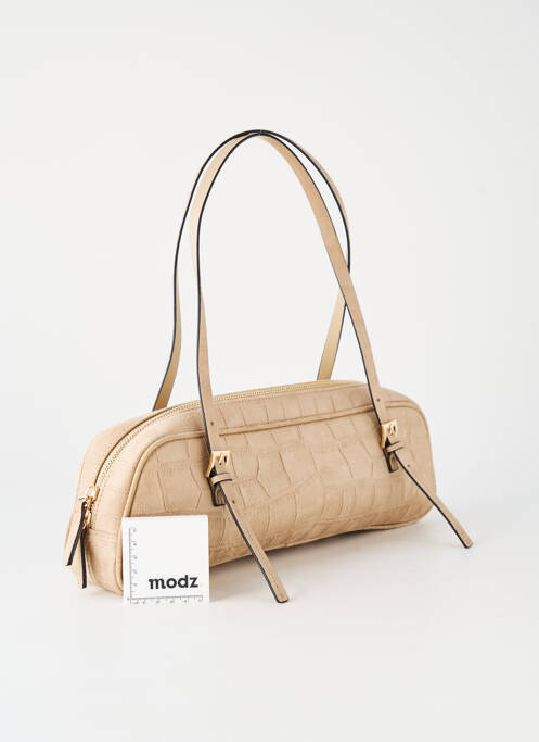 Sac poignée 2 anses de portée forme rectangulaire beige H&M femme