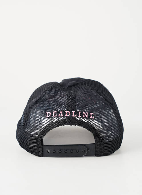 Casquette imprimé fantaisie noir DEADLINE femme