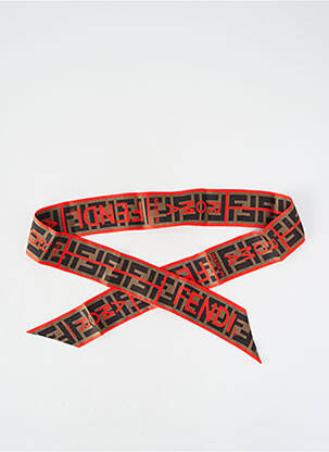 Accessoire pour cheveux bandeau rouge FENDI femme
