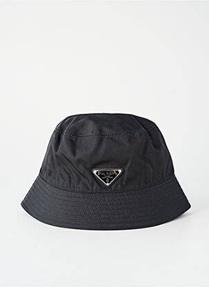 Bonnet forme bob noir PRADA femme