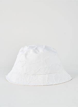 Chapeau tissage popeline blanc CHRISTIAN DIOR femme