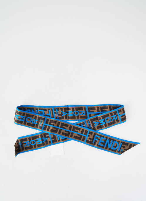 Accessoire pour cheveux bandeau bleu FENDI femme