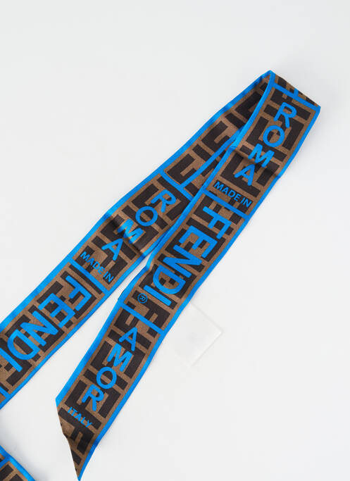 Accessoire pour cheveux bandeau bleu FENDI femme