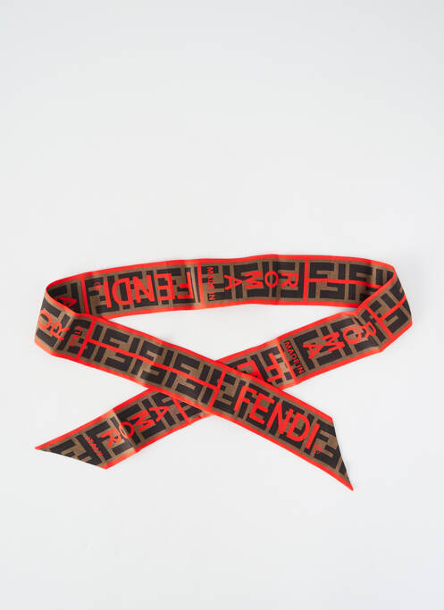 Accessoire pour cheveux bandeau rouge FENDI femme