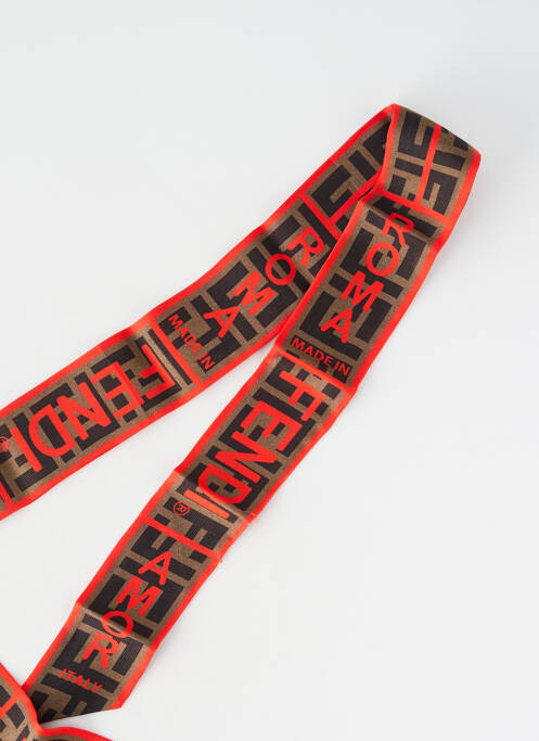 Accessoire pour cheveux bandeau rouge FENDI femme