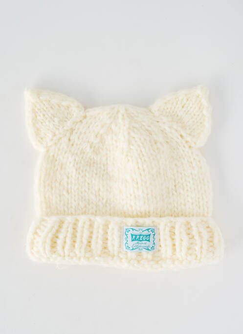 Bonnet stretch beige P.P.EGG femme