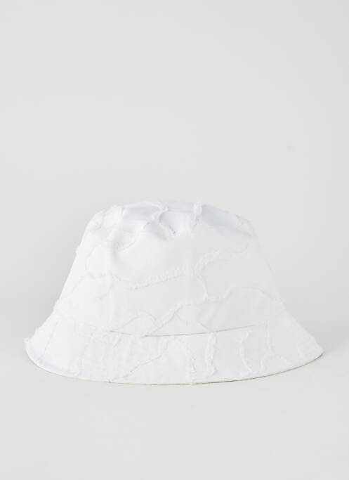 Chapeau tissage popeline blanc CHRISTIAN DIOR femme