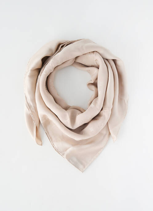 Foulard effet matière satinée beige LOUIS VUITTON femme