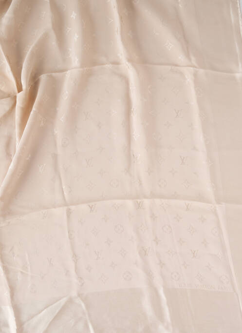 Foulard effet matière satinée beige LOUIS VUITTON femme